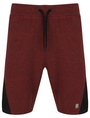 Lewis Mesh Panel Jogger Shorts In Red / Black Grindle - Tokyo Laundry Active