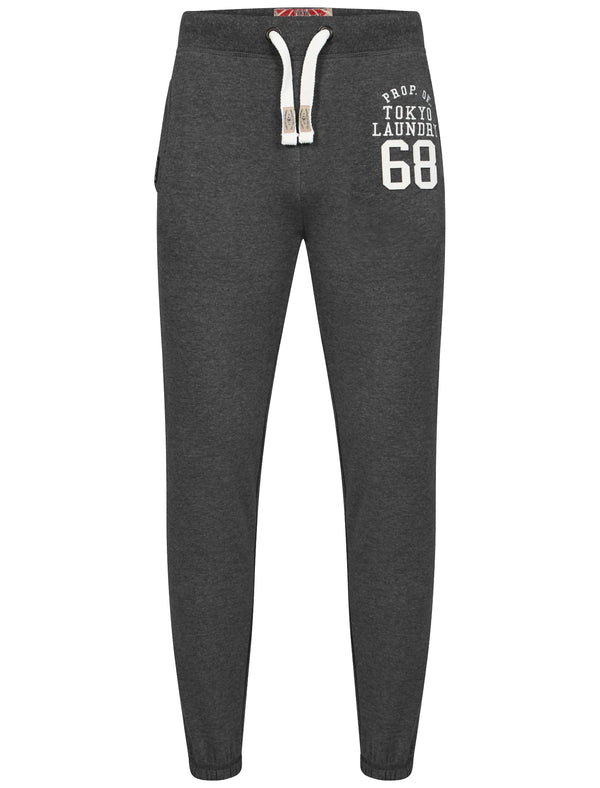 Lewiston Cuffed Joggers in Charcoal Marl - Tokyo Laundry