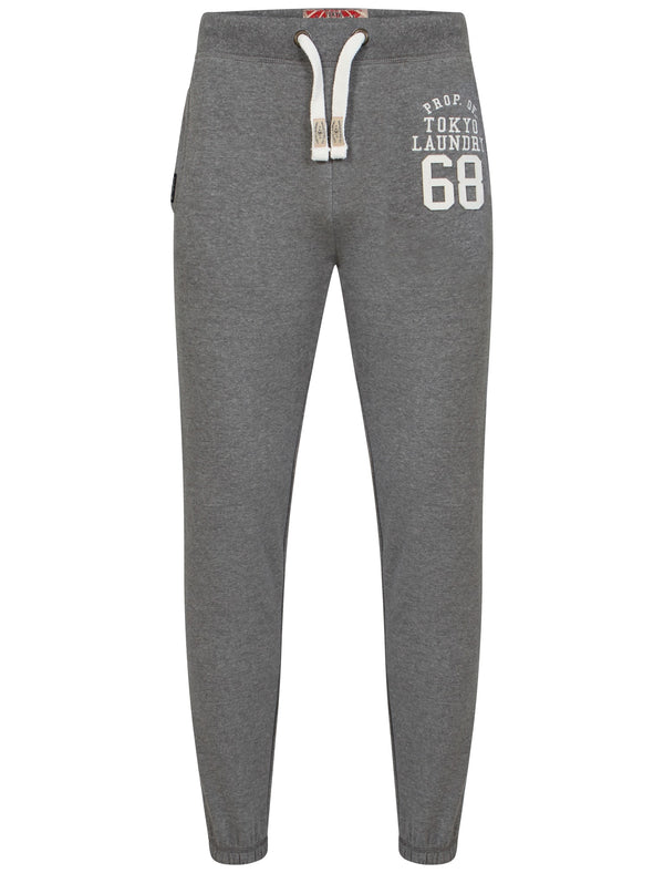 Lewiston Cuffed Joggers in Mid Grey Marl - Tokyo Laundry