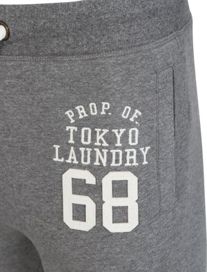 Lewiston Cuffed Joggers in Mid Grey Marl - Tokyo Laundry