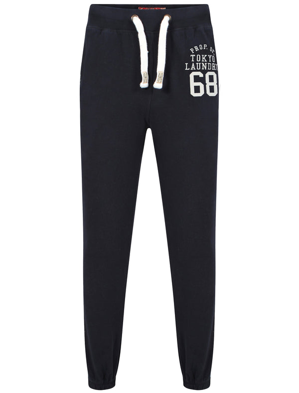 Cuffed Joggers in Dark Navy - Tokyo Laundry