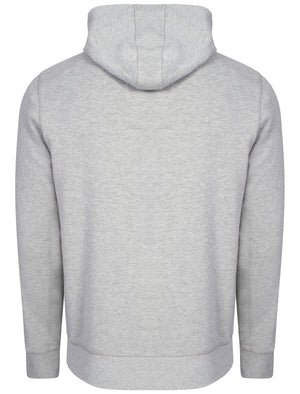 Liberty Falls printed pullover hoodie in light grey marl - Tokyo Laundry