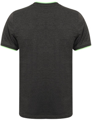 Lilford Cotton Crew Neck T-Shirt In Charcoal Marl - Tokyo Laundry