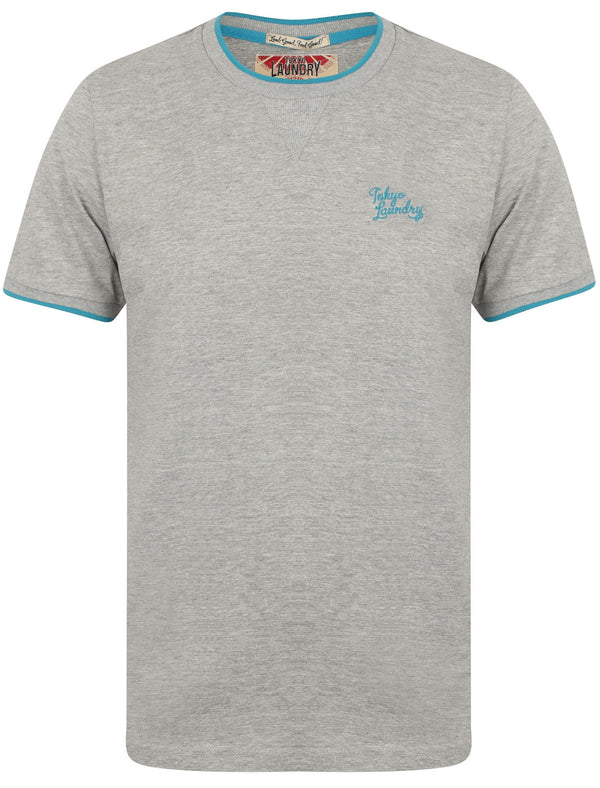 Lilford Cotton Crew Neck T-Shirt In Light Grey Marl - Tokyo Laundry