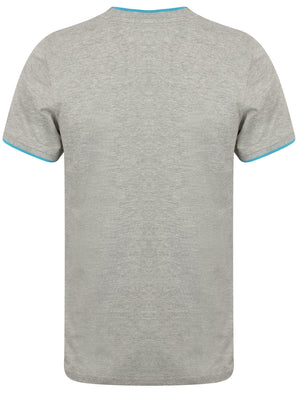 Lilford Cotton Crew Neck T-Shirt In Light Grey Marl - Tokyo Laundry