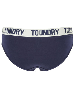Lizzy (3 Pack) Assorted Briefs In Ivory / Eclipse Blue - Tokyo Laundry