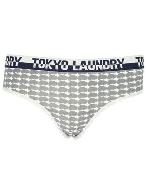 Lizzy (3 Pack) Assorted Briefs In Ivory / Eclipse Blue - Tokyo Laundry