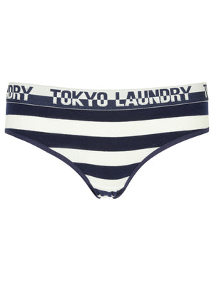 Lizzy (3 Pack) Assorted Briefs In Ivory / Eclipse Blue - Tokyo Laundry