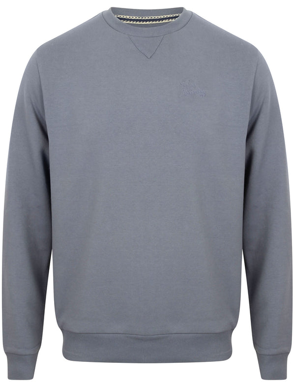Lodge Crew Neck Sweatshirt in Dusty Blue - Tokyo Laundry