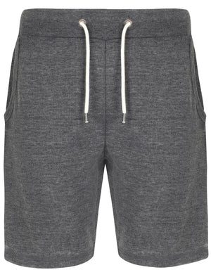 Longmoore Waffle Textured Jogger Shorts in Asphalt Grey - Tokyo Laundry