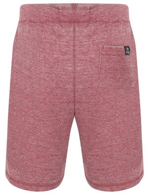 Longmoore Waffle Textured Jogger Shorts in Oxblood - Tokyo Laundry