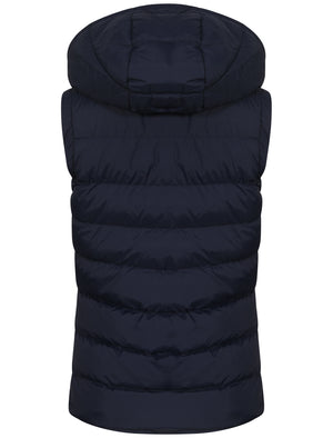 Lottie Fleece Lined Gilet In Peacoat and Bright Rose - Tokyo Laundry