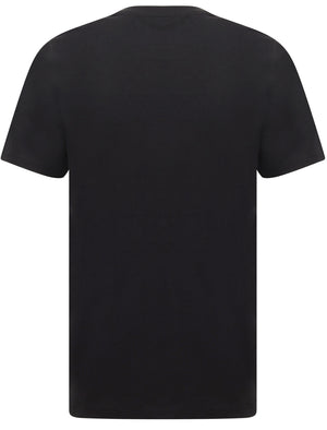 Loud and Live Motif Cotton T-Shirt In Jet Black - Tokyo Laundry
