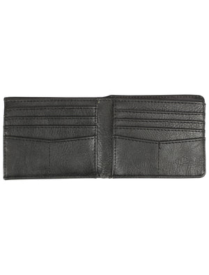 Louisville Black Faux Leather Card Holder And Wallet Set In Metal Gift Box - Tokyo Laundry