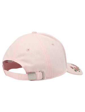 Lovato Floral Embroidered Cotton Jersey Cap In Bridal Rose - Tokyo Laundry