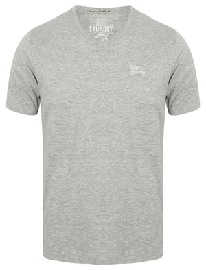 Lowe (3 Pack) V Neck Cotton T-Shirts in White / Grey Marl / Black - Tokyo Laundry