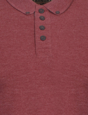 Tokyo Laundry Lowell long sleeved polo in red