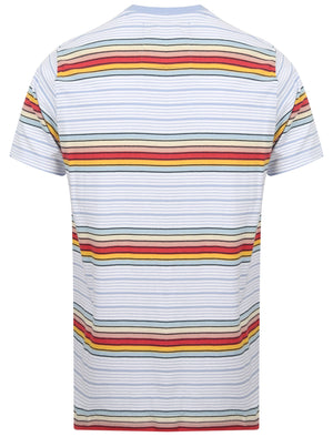 Lowell Striped Cotton T-Shirt In Bright White - Tokyo Laundry