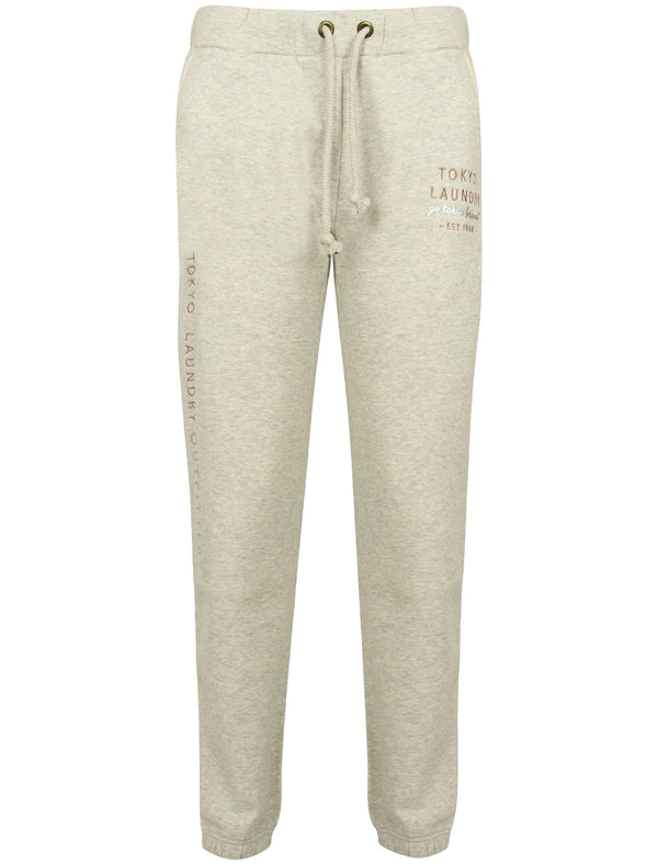 Luzia Cuffed Joggers in Oatmeal Marl - Tokyo Laundry