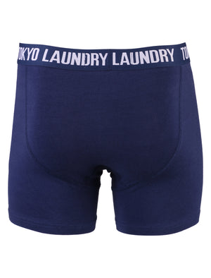 Tokyo Laundry Malone blue & black boxers ( 2 Pack)