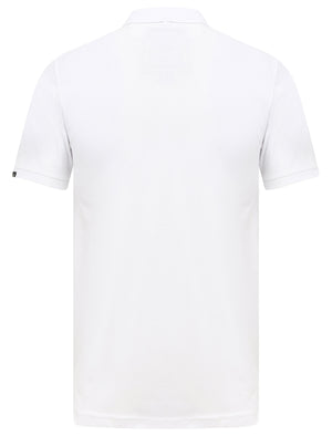 Marahau Signature Cotton Pique Polo Shirt In Bright White - Tokyo Laundry