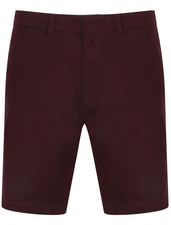 Margate Cotton Chino Shorts In Wine Tasting - Tokyo Laundry