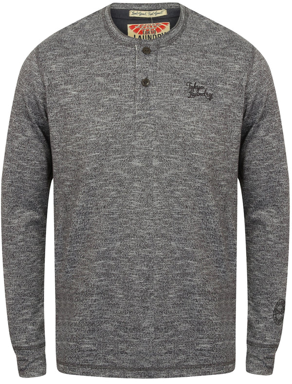 Marshall Fold Long Sleeve Top in Charcoal - Tokyo Laundry