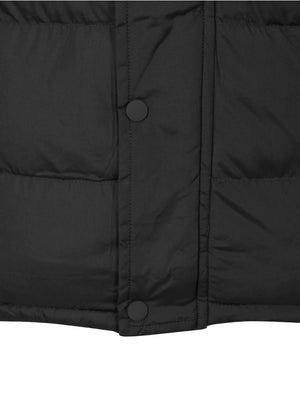 McCrooke Flannel Lined Quilted Gilet in Black - Tokyo Laundry