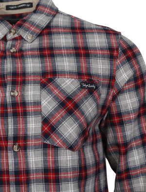 Meadows Flannel Checked Shirt in Tokyo Red - Tokyo Laundry