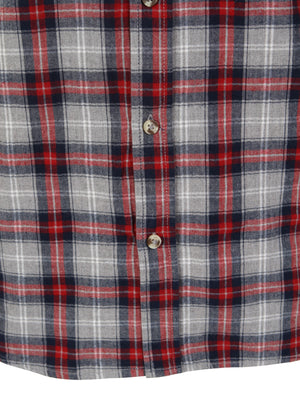 Meadows Flannel Checked Shirt in Tokyo Red - Tokyo Laundry
