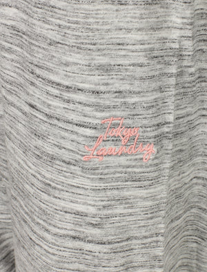 Meg Cotton Jersey Cuffed Lounge Pants in Grey Space Dye - Tokyo Laundry
