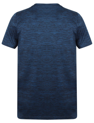 Memphis Reflective Motif T-Shirt In Sapphire - Tokyo Laundry Active