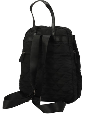 Mexico Quilted Backpack with Top Handles In Black - Tokyo Laundry