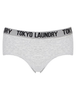 Minola (3 Pack) Assorted Briefs In Light Grey Marl / Optic White - Tokyo Laundry