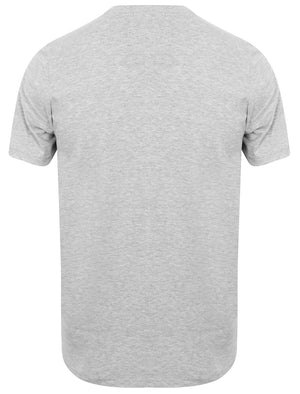 Montauk Motif Cotton T-Shirt in Light Grey Marl - Tokyo Laundry