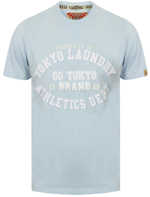 Montauk Motif Cotton T-Shirt in Starlight Blue - Tokyo Laundry