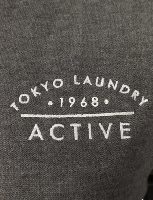 Montauk Zip Through Hoodie In Charcoal Marl - Tokyo Laundry Active