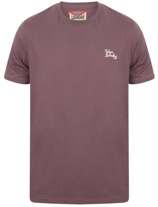 Montecarlo Crew Neck Cotton T-Shirt In Black Plum - Tokyo Laundry