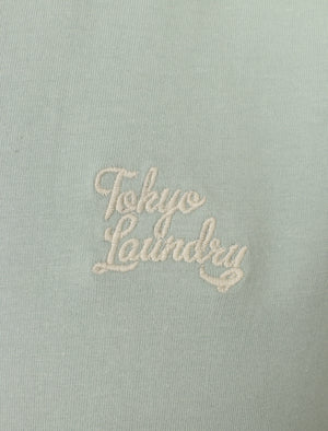 Montecarlo Crew Neck Cotton T-Shirt In Pale Mint - Tokyo Laundry