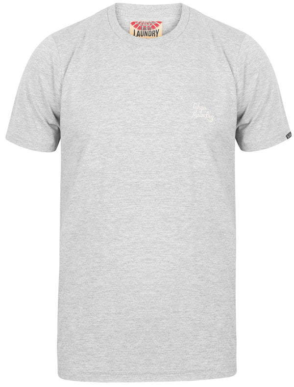 Montecarlo Crew Neck Cotton T-Shirt In Light Grey Marl - Tokyo Laundry