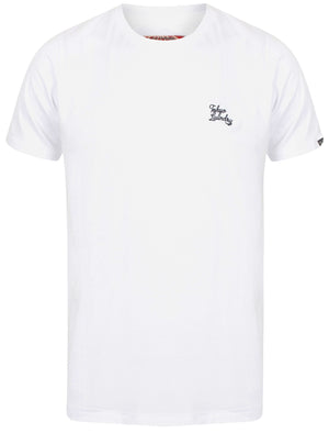 Montecarlo Crew Neck Cotton T-Shirt In Optic White - Tokyo Laundry