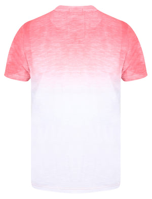 Motor Tour Motif Cotton Slub T-Shirt In Faded Rose - Tokyo Laundry