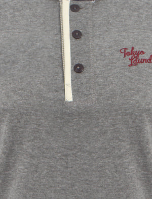 Tokyo Laundry Mount Wrangell henley top in blue