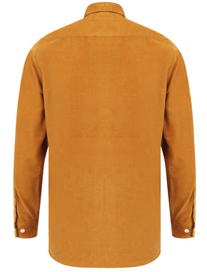 Muretto Corduroy Cotton Long Sleeve Shirt In Honey Mustard - Tokyo Laundry