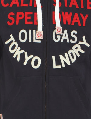 Tokyo Laundry Mustang Peak navy hoodie