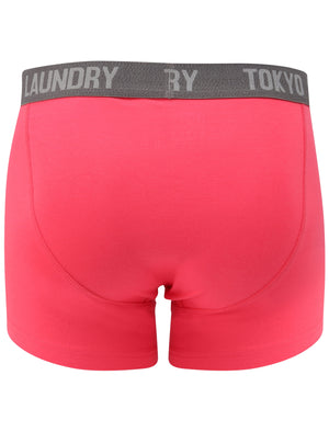 Myddleton (2 Pack) Boxer Shorts Set In Paradise Pink / Mid Grey Marl - Tokyo Laundry
