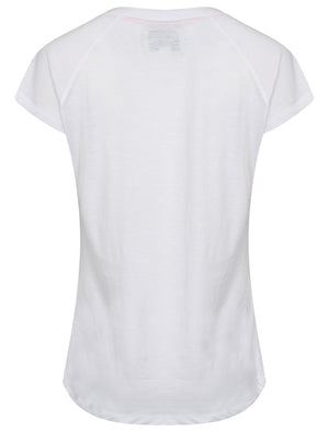 Narla Motif Slub T-Shirt in Optic White - Tokyo Laundry