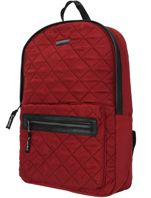 Nell Diamond Quilted Backpack In Red - Tokyo Laundry
