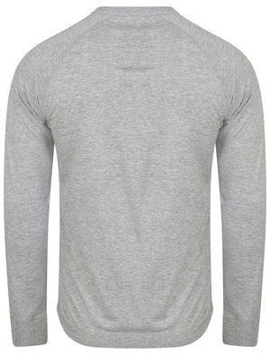 Newick Harbour Henley Sweatshirt in Light Grey Marl - Tokyo Laundry