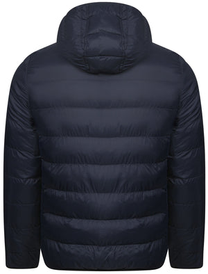 Nickleby Quilted Puffer Jacket with Hood in Midnight Blue - Tokyo Laundry